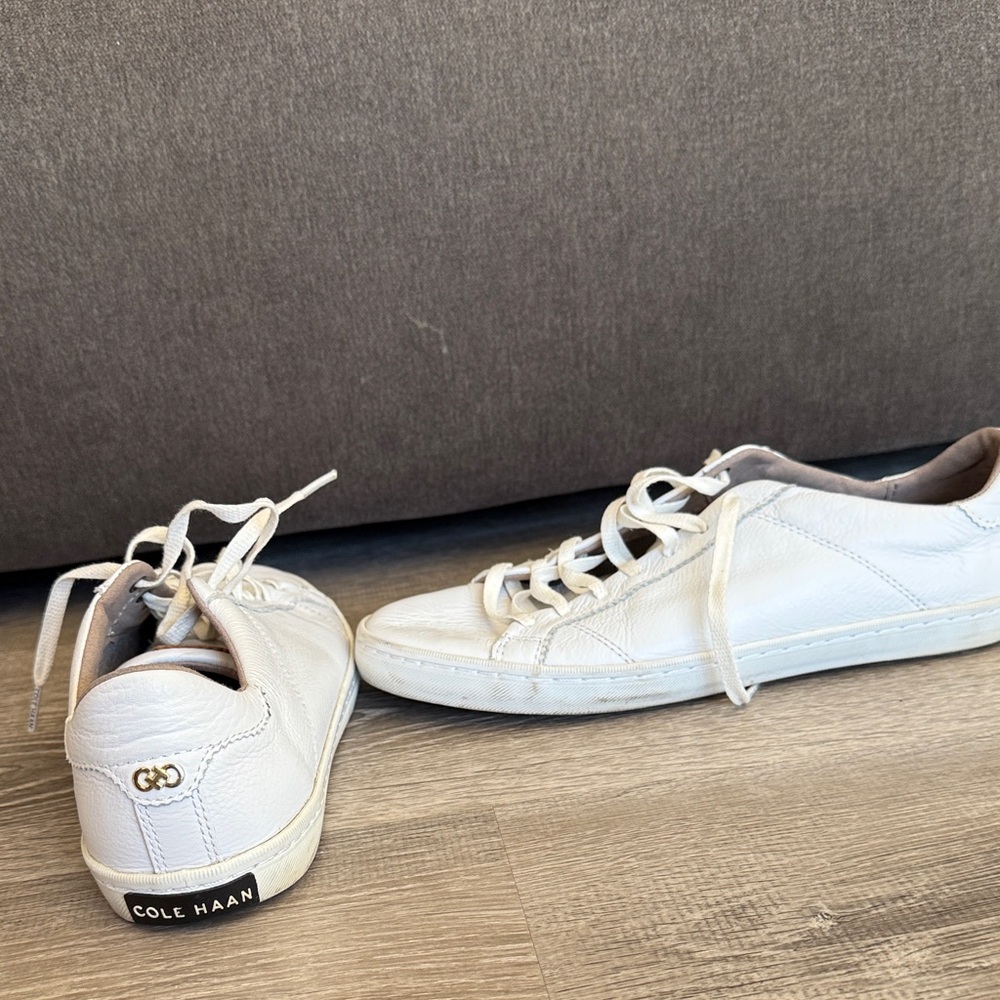 Cole Haan Ivory Leather Casual Shoes